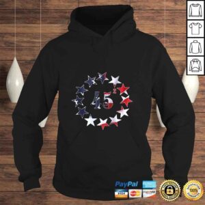 Hoodie 45 Squared Trump Betsy Ross Flag 2020 Second Term TShirt