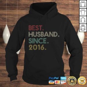 Hoodie 4th Wedding Anniversary Gift for Him Best Husband Since 2016 Gift TShirt