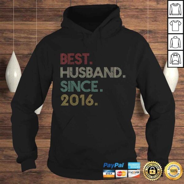 4th Wedding Anniversary Gift for Him Best Husband Since 2016 Gift TShirt - Image 4