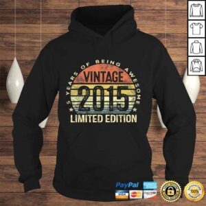 Hoodie 5 Year Old Gifts Vintage 2015 Limited Edition 5th Birthday Shirt