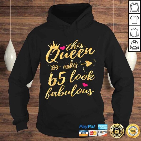 65th Birthday Party Shirt 65 Year Old Women Queen Shirt - Image 4