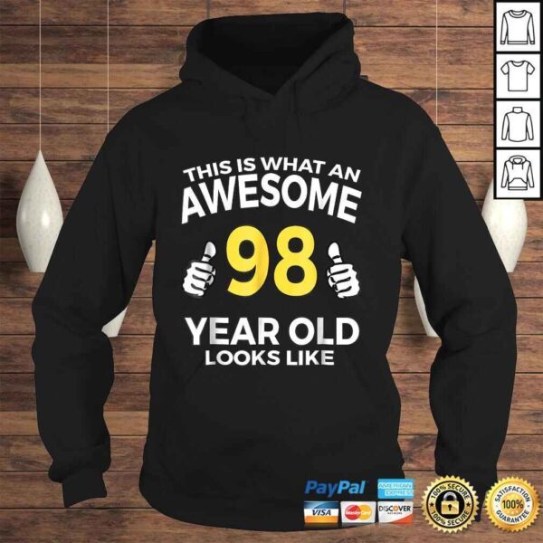 98th Birthday Gift Aged 98 Years Old Tee Shirt - Image 4