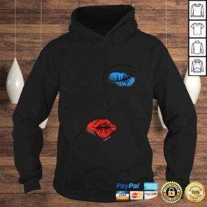 Hoodie Abstract Art Face Sketch Lipstick Makeup Print Artist Lover Shirt