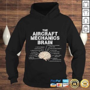 Hoodie Aircraft Mechanics Brain Shirt Aviation Gift