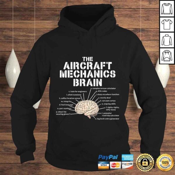 Aircraft Mechanics Brain Shirt Aviation Gift - Image 4