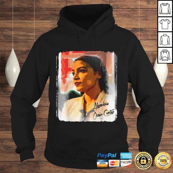 Alexandria Ocasio-Cortez Poster Design on a Shirt Cool Tee Shirt - Image 4