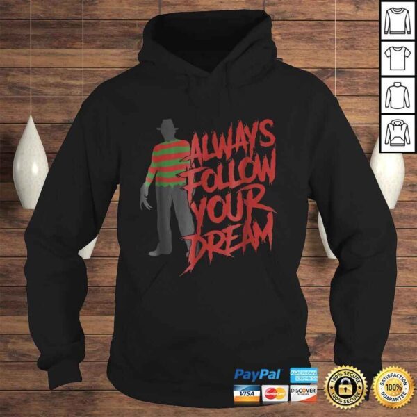 Always Follow Your Dreams Halloween Nightmare Horror V-Neck T-Shirt - Image 4