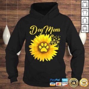 Hoodie Amazing Dog Mom Sunflower Dog Paw Shirt