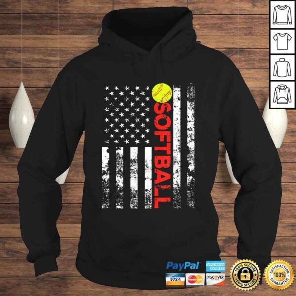 American Flag Softball Team Shirt - Image 4