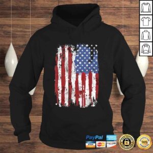 Hoodie American Flag USA United States Of America US 4th Of July VNeck TShirt