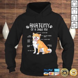 Hoodie Anatomy Shiba Inu Dog Lover Tee TShirt