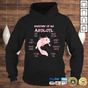 Hoodie Anatomy of an Axolotl Shirt Mexican Salamander Gift