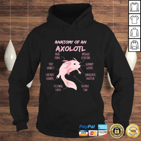 Anatomy of an Axolotl Shirt Mexican Salamander Gift - Image 4