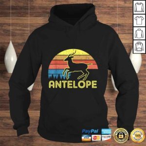 Hoodie Antelope Shirt Antelope Vintage Retro Sunset Style TShirt Gift