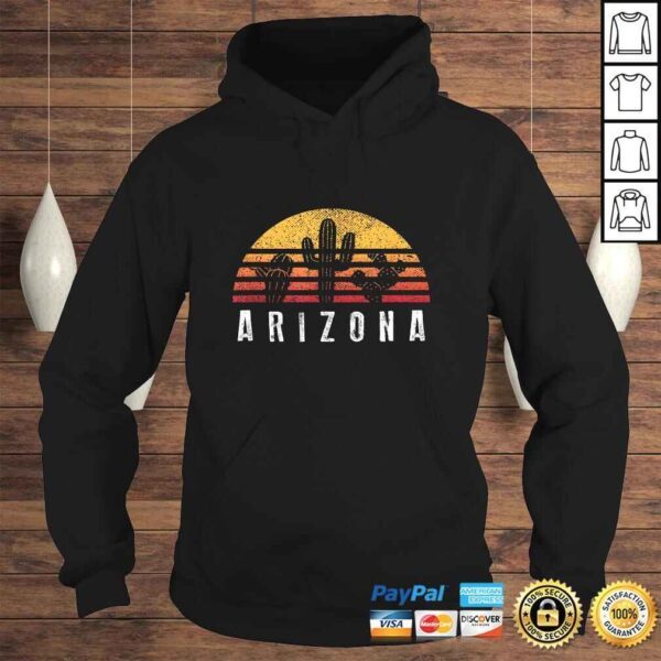 Arizona Retro Sunset Cactus Shirt Cool Vacation Gift - Image 4