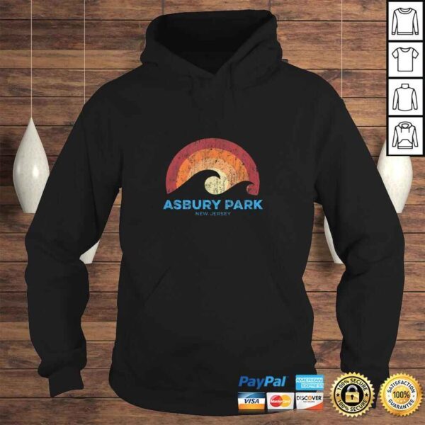 Asbury Park New Jersey NJ Retro Surf Beach Vibe Tee - Image 4