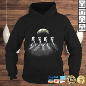 Hoodie Astronauts in Walking in Space Earth Moon Tshirt