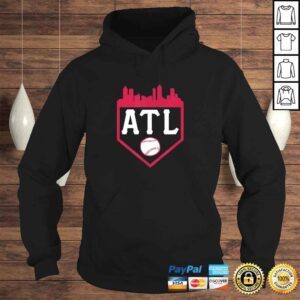 Hoodie Atlanta Baseball ATL Vintage Home Plate Skyline Brave Tshirt