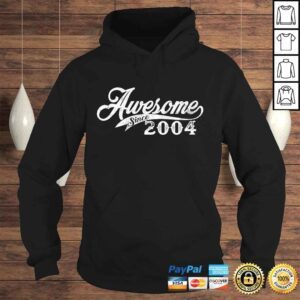 Hoodie Awesome Since 2004 Born In 2004 VNeck TShirt