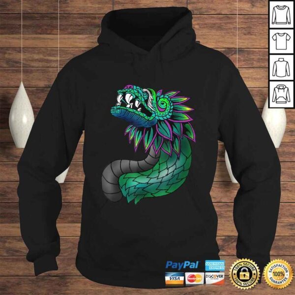 Aztec God Quetzalcoatl Cool Snake Dragon Inca Maya Gift Idea Shirt - Image 4