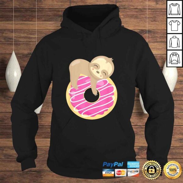 Baby Sloth On Donut Funny Gift Top - Image 4