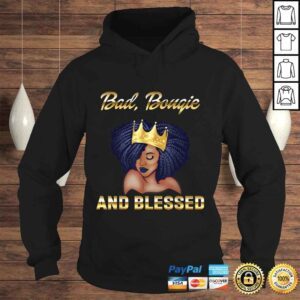 Hoodie Bad Bougie And Blessed Bougie Gift For Women Black Queen Shirt