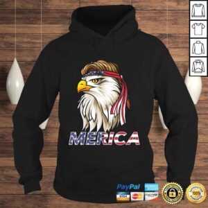 Hoodie Bald Eagle Shirt American Sunglasses Mullet USA 4th of July TShirt