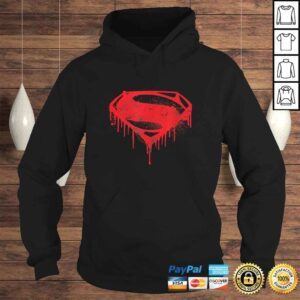 Hoodie Batman v Superman Splattered Shirt