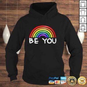 Hoodie Be You Lgbt Rainbow Gay Pride Rainbow Flag Lesbian Pullover Hoodie