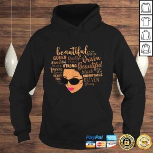 Hoodie Beautiful Unstoppable Queen Afro Black Girl Magic Shirt