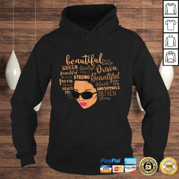 Beautiful Unstoppable Queen Afro Black Girl Magic Shirt - Image 4