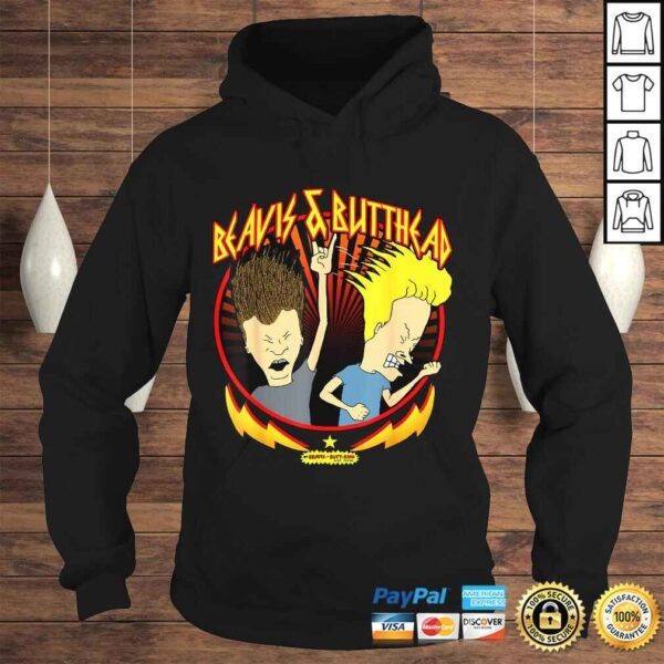 Beavis and Butthead Metal Colors Rock Out Graphic Shirt - Image 4