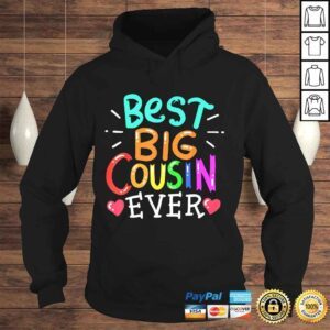 Hoodie Best Big Cousin Shirt Family Cute VNeck TShirt