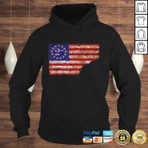 Hoodie Betsy Ross Flag Second Amendment Distressed Vintage Gift Top