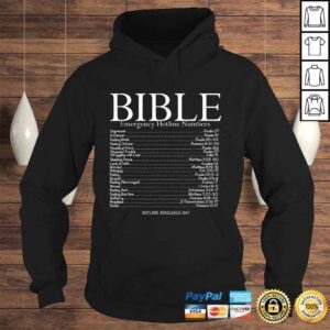 Hoodie Bible Emergency Hotline Numbers Shirt Bible Verse Gift TShirt