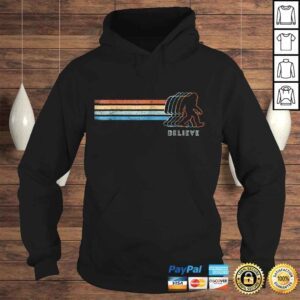 Hoodie BigFoot Believe Chest Stripe Graphic Shirt