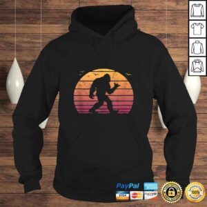 Hoodie Bigfoot Surfing Beach vacation Retro Surfboard surf shaka Shirt