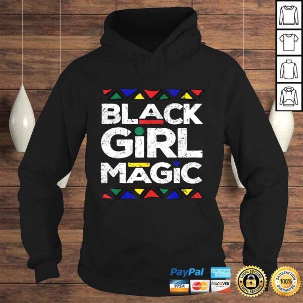 Black Girl Magic Black History Month Panthers Gift Design Shirt - Image 4