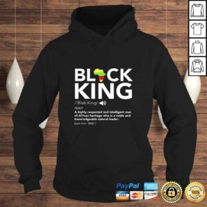 Hoodie Black King Definition African Pride Melanin Educated TShirt