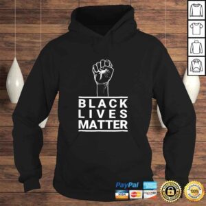 Hoodie Black Lives Matter Raised Fist Equal Justice Under Law VNeck TShirt