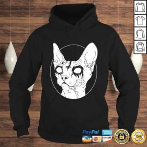 Hoodie Black Metal Sphynx Cat I Goth and Death Metal Tshirt