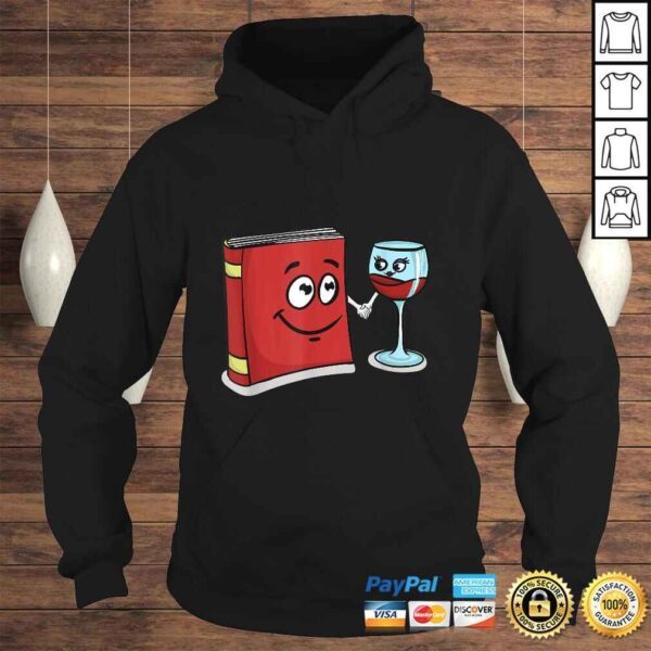 Book and Wine Best Friend Lover Gifts for Women Librarian Gift Top - Image 4