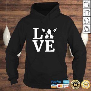 Hoodie Boston Terrier Hoodie Love Bostie Hooded Sweater Dog Gift