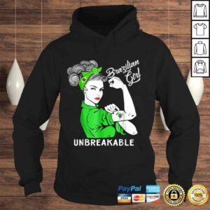 Hoodie Brazilian Girl Unbreakable Shirt Heritage Brazil Flag Gift 1