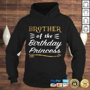 Hoodie Brother Of The Birthday Princess Girl party Matching Family Tee Shirt