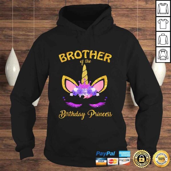 Brother Of The Unicorn Birthday Princess BD Party T-shirt - Image 4