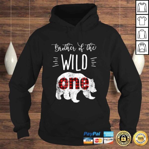 Brother of the Wild One Shirt Bear Lumberjack 1st Birthday - Image 4