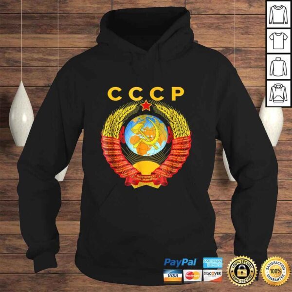 CCCP Shirt Coat of arms Tee Flag Russian souvenir Moscow - Image 4