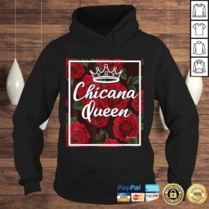 Hoodie CHICANA QUEEN RED ROSES Shirt