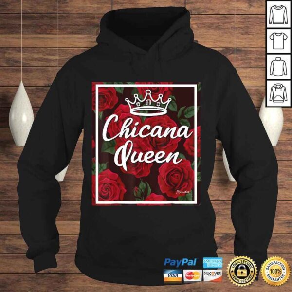 CHICANA QUEEN RED ROSES Shirt - Image 4